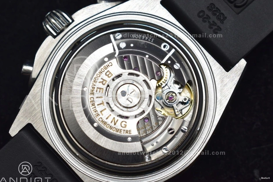 SS L-Silver 43mm LE 1:1 Blk Version BLS Chrono A7750 Best Navitimer B01 0314